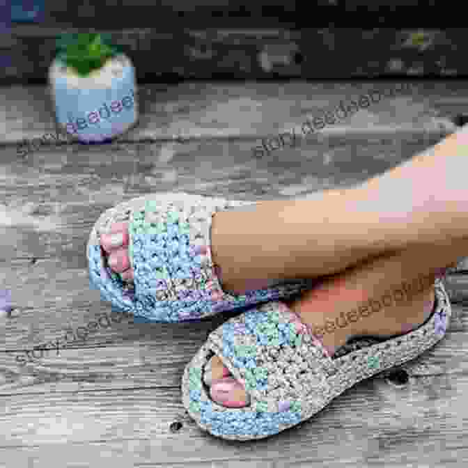 A Family Wearing Colorful And Cozy Crochet Slippers Fun Family Slippers (Easy To Crochet 2 Hour Slippers 3)