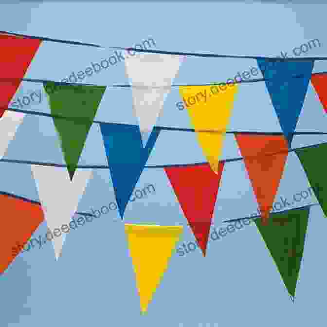 A String Of Bunting With Colorful Flags Modern Vintage Gifts: Over 20 Pretty Nostalgic Projects To Sew Give