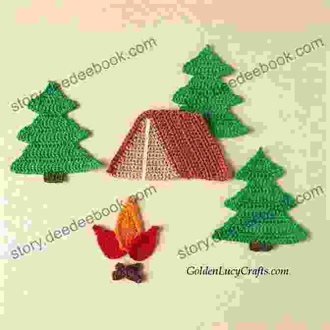 Crochet Campfire Pattern Let S Go Camping From Cabins To Caravans Crochet Your Own Camping Scenes