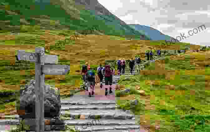 Hikers Ascending The Challenging Trail To Ben Nevis Walking In The Cairngorms: Over 100 Walks Trails And Scrambles Including Lochnagar (Scotland)